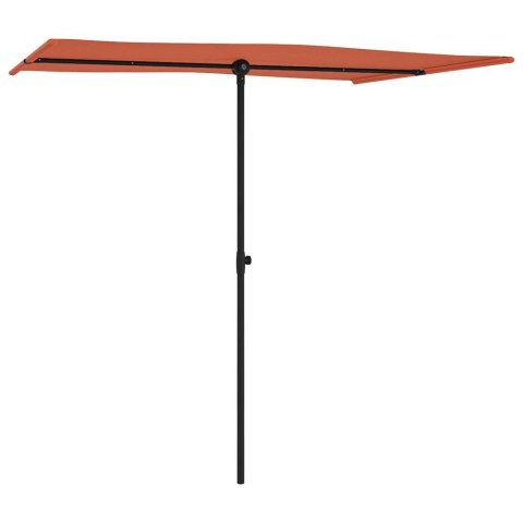 Parasol ogrodowy na aluminiowym słupku, 2x1,5 m, terakota Parasol ogrodowy na aluminiowym słupku, 2x1,5 m, terakota