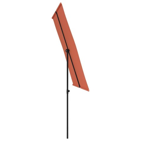 Parasol ogrodowy na aluminiowym słupku, 2x1,5 m, terakota Parasol ogrodowy na aluminiowym słupku, 2x1,5 m, terakota