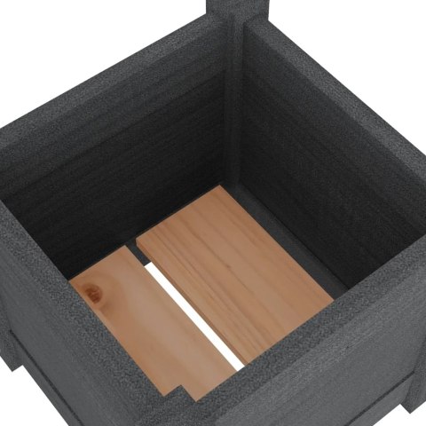 Donica ogrodowa, szara, 31x31x31 cm, drewno sosnowe Donica ogrodowa, szara, 31x31x31 cm, drewno sosnowe