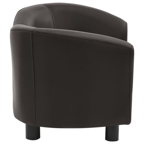 Sofa dla psa, brązowa, 67x41x39 cm, sztuczna skóra Sofa dla psa, brązowa, 67x41x39 cm, sztuczna skóra