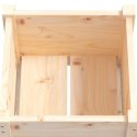  Donice ogrodowe, 2 szt., 40x40x70 cm, lite drewno sosnowe