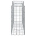  Kosze gabionowe, 3 szt, 200x50x100/120 cm, galwanizowane żelazo