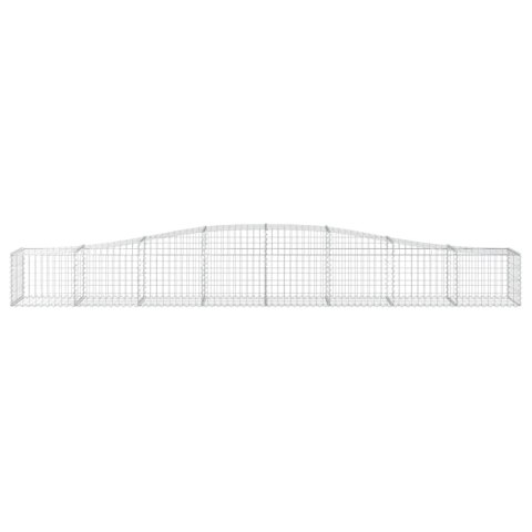 Kosze gabionowe, 3 szt, 400x50x40/60 cm, galwanizowane żelazo Kosze gabionowe, 3 szt, 400x50x40/60 cm, galwanizowane żelazo