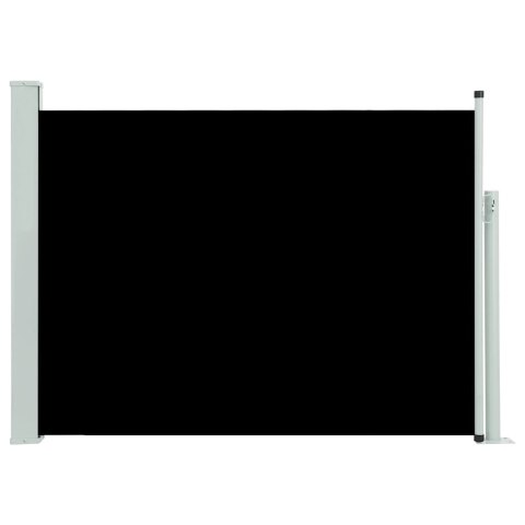Wysuwana markiza boczna na taras, 100 x 500 cm, czarna Wysuwana markiza boczna na taras, 100 x 500 cm, czarna