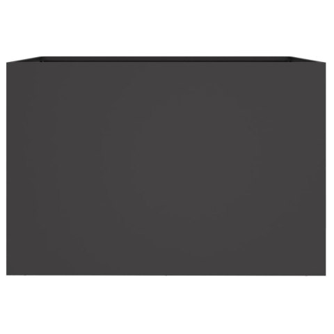 Donica, czarna, 62x40x39 cm, stal Donica, czarna, 62x40x39 cm, stal