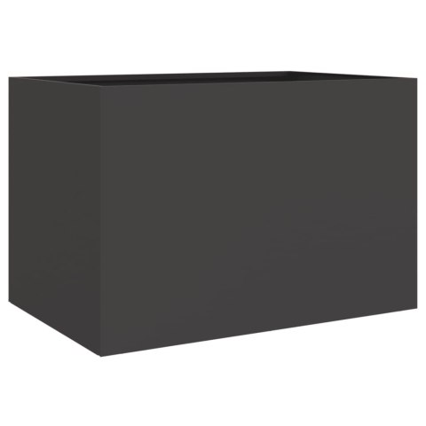 Donica, czarna, 62x40x39 cm, stal Donica, czarna, 62x40x39 cm, stal