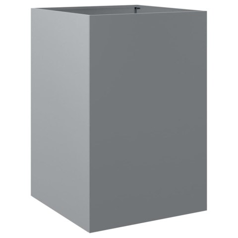Donica, srebrna, 52x48x75 cm, stal galwanizowana Donica, srebrna, 52x48x75 cm, stal galwanizowana