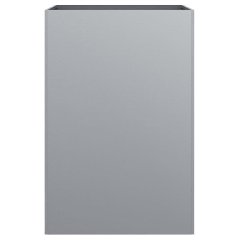 Donica, srebrna, 52x48x75 cm, stal galwanizowana Donica, srebrna, 52x48x75 cm, stal galwanizowana