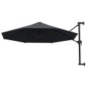  Parasol ścienny na metalowym słupku, 300 cm, antracytowy