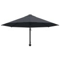  Parasol ścienny na metalowym słupku, 300 cm, antracytowy