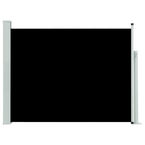 Wysuwana markiza boczna na taras, 140 x 500 cm, czarna Wysuwana markiza boczna na taras, 140 x 500 cm, czarna