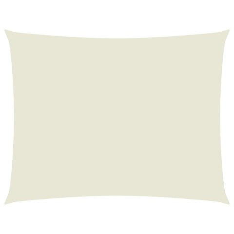 Prostokątny żagiel ogrodowy, tkanina Oxford, 3,5x4,5 m, kremowy Prostokątny żagiel ogrodowy, tkanina Oxford, 3,5x4,5 m, kremowy