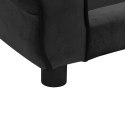 VidaXL Sofa dla psa, czarna, 72x45x30 cm, pluszowa