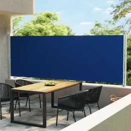  Wysuwana markiza boczna na taras, 600 x 160 cm, niebieska