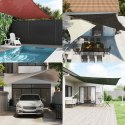  Żagiel przeciwsłoneczny, 160 g/m², kremowy, 2x2,5 m, HDPE