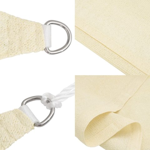 Żagiel przeciwsłoneczny, 160 g/m², kremowy, 2x2,5 m, HDPE Żagiel przeciwsłoneczny, 160 g/m², kremowy, 2x2,5 m, HDPE
