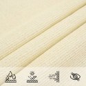  Żagiel przeciwsłoneczny, 160 g/m², kremowy, 2x2,5 m, HDPE