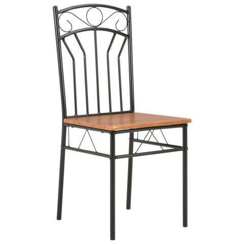 Krzesła do jadalni, 6 szt., brązowe, MDF Krzesła do jadalni, 6 szt., brązowe, MDF