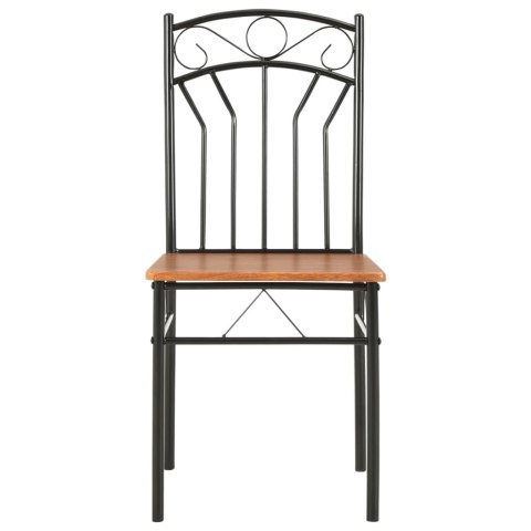 Krzesła do jadalni, 6 szt., brązowe, MDF Krzesła do jadalni, 6 szt., brązowe, MDF
