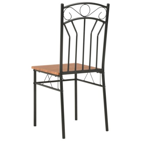 Krzesła do jadalni, 6 szt., brązowe, MDF Krzesła do jadalni, 6 szt., brązowe, MDF