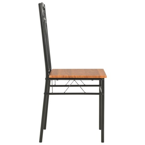 Krzesła do jadalni, 6 szt., brązowe, MDF Krzesła do jadalni, 6 szt., brązowe, MDF