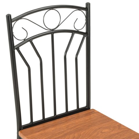 Krzesła do jadalni, 6 szt., brązowe, MDF Krzesła do jadalni, 6 szt., brązowe, MDF
