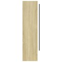  Szafka łazienkowa z lustrem, 80x15x60 cm, MDF, biel i dąb