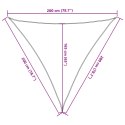  Żagiel przeciwsłoneczny, antracytowy, 2x2x2 m, 100% poliester