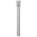  Lampa ogrodowa na słupku, z czujnikiem, srebrna, 110 cm, stal