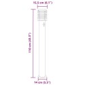  Lampa ogrodowa na słupku, z czujnikiem, srebrna, 110 cm, stal