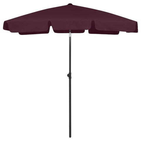 Parasol plażowy, bordowy, 180x120 cm Parasol plażowy, bordowy, 180x120 cm