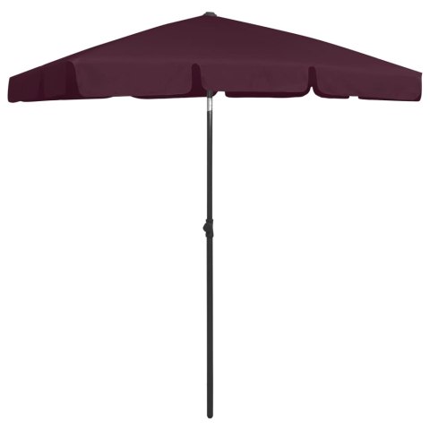 Parasol plażowy, bordowy, 180x120 cm Parasol plażowy, bordowy, 180x120 cm
