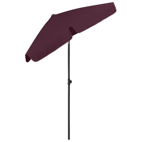 Parasol plażowy, bordowy, 180x120 cm Parasol plażowy, bordowy, 180x120 cm