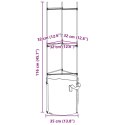  Podpórki do pomidorów z workami, 8 szt., 116 cm, stal i PP