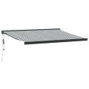  Zwijana markiza, antracytowo-biała, 4,5x3m, tkanina i aluminium