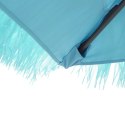  Parasol ogrodowy na stalowym słupku, niebieski, 288x288x225 cm