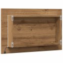  Lustro łazienkowe z LED, dąb artisan, 60x8,5x38 cm