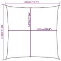  Żagiel przeciwsłoneczny, 160 g/m², biały, 3x3 m, HDPE