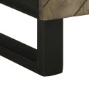  Szafka pod telewizor, czarna, 105x33x46 cm, lite drewno mango