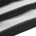  Siatka cieniująca, antracytowo-biała, 1x25 m, HDPE, 75 g/m²