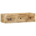  Szafka ścienna pod TV 100x32x25 cm Drewno lite, surowe, mango