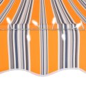  Ręcznie zwijana markiza z LED, 200 cm, żółto-niebieska