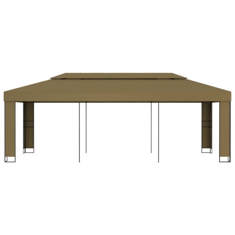 Altana z podwójnym dachem, 3x6 m, taupe, 180 g/m² Altana z podwójnym dachem, 3x6 m, taupe, 180 g/m²