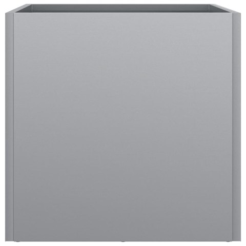 VidaXL Donice, 2 szt., srebrne, 32x30x29 cm, stal galwanizowana VidaXL Donice, 2 szt., srebrne, 32x30x29 cm, stal galwanizowana