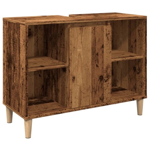 Szafka łazienkowa, stare drewno, 80x33x60 cm Szafka łazienkowa, stare drewno, 80x33x60 cm
