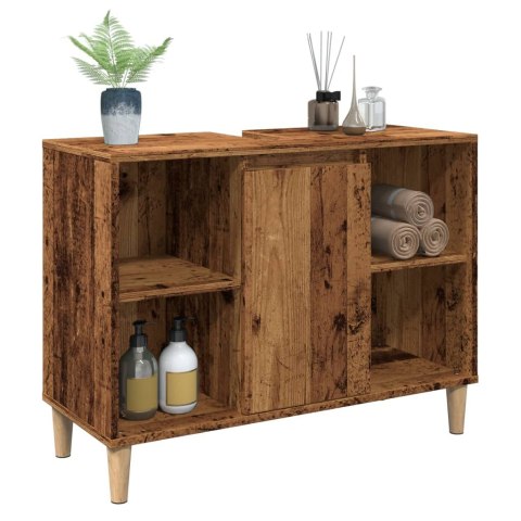 Szafka łazienkowa, stare drewno, 80x33x60 cm Szafka łazienkowa, stare drewno, 80x33x60 cm