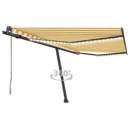  Automatycznie zwijana markiza, LED i czujnik wiatru, 400x300 cm