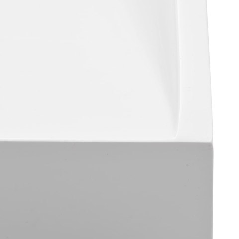 VidaXL Umywalka, 100x46x11 cm, kompozyt mineralny/marmurowy, biała VidaXL Umywalka, 100x46x11 cm, kompozyt mineralny/marmurowy, biała