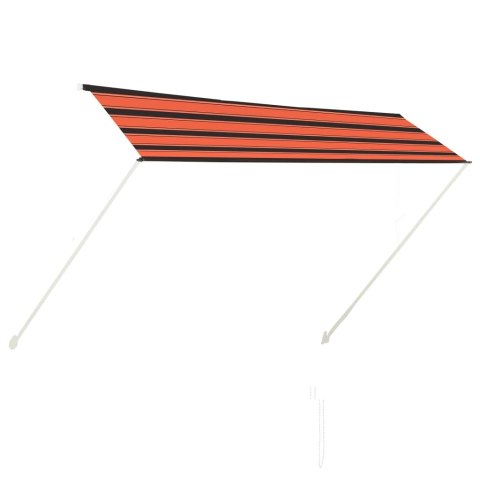 Zwijana markiza, 300x150 cm, pomarańczowo-brązowa Zwijana markiza, 300x150 cm, pomarańczowo-brązowa