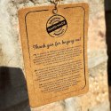  Ławka vintage z uchwytami, naturalna kozia skóra